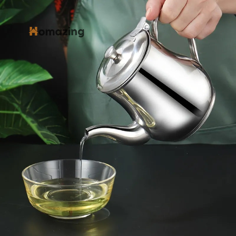 Fryer Oil Filter Jug Stainless Steel