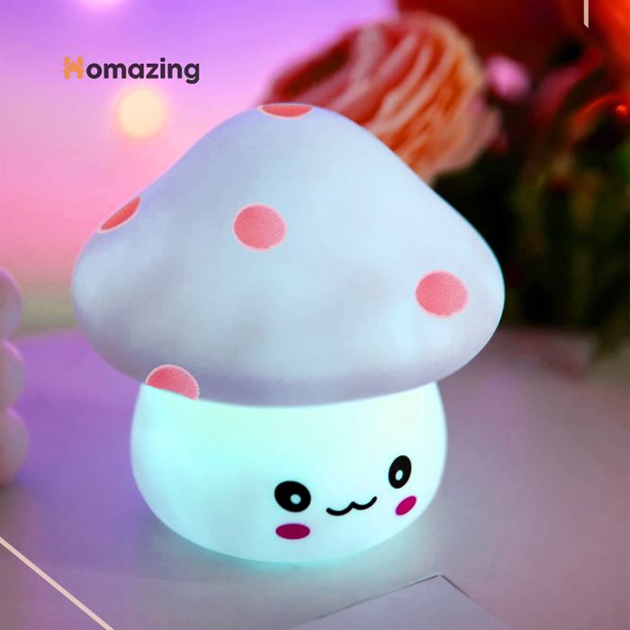 Cute Mushroom LED Night Light Lamp