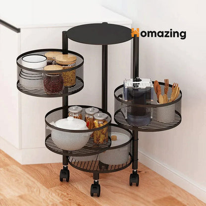 Premium Round Metal Trolley