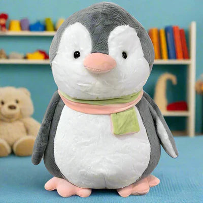 Scarf Penguin Plush Figure | Fluffy & Soft Stuffed Animal Penguin Plush Toy For Kids - 25 CM