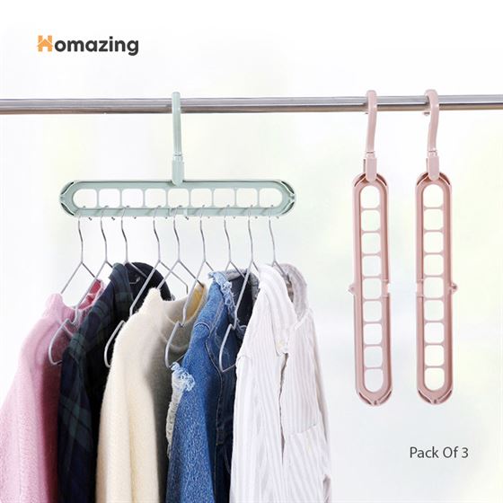 Multi Slot Hanger Closet Organizing Hanger