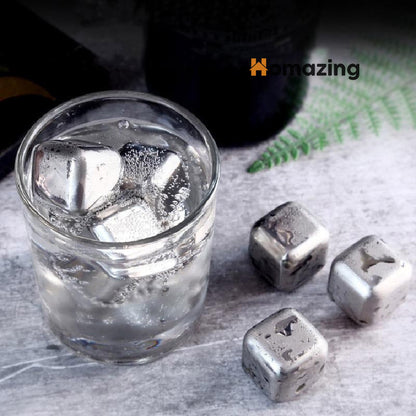 Reusable Ice Cubes Set Stainless Steel